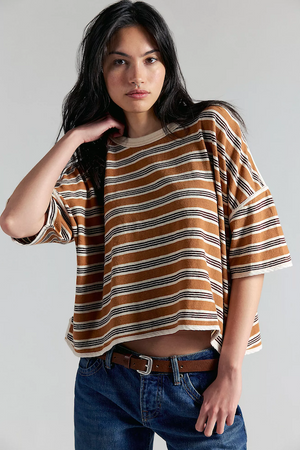 CLEAN RUGBY TEE - ALMOND