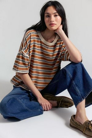 CLEAN RUGBY TEE - ALMOND