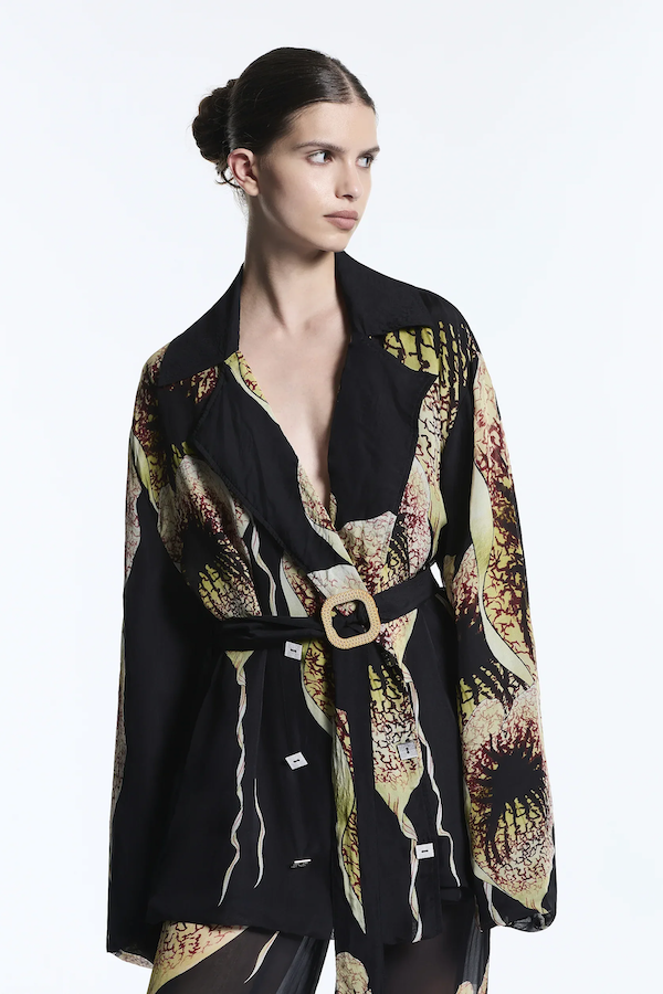 ARISTOLOCHIA ORGANZA MINI DRESS TRENCH