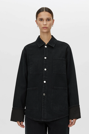 SADIE DENIM JACKET - INKY BLACK