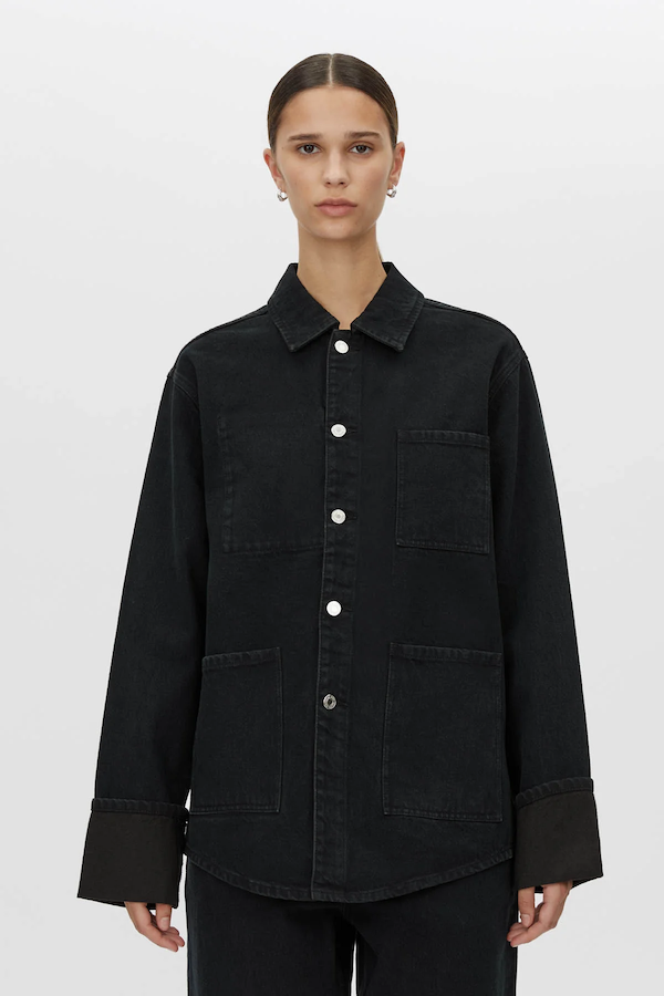 SADIE DENIM JACKET - INKY BLACK