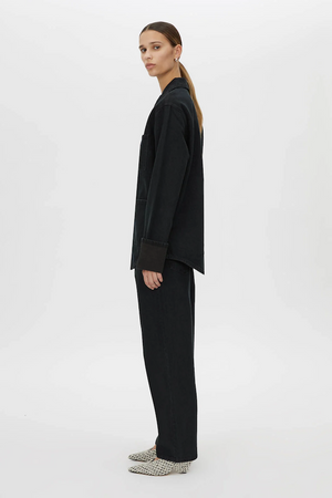 SADIE DENIM JACKET - INKY BLACK