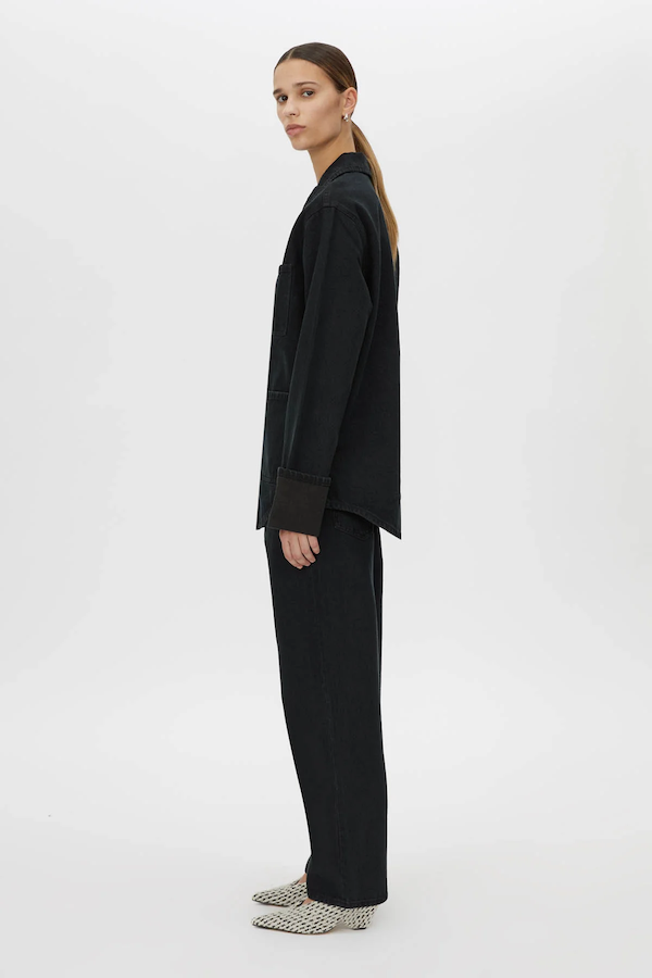 SADIE DENIM JACKET - INKY BLACK