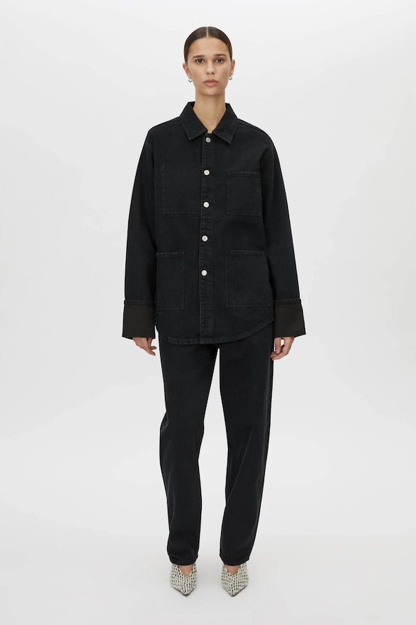 SADIE DENIM JACKET - INKY BLACK
