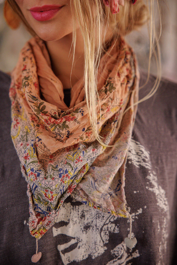 AGATHE FRENCH FLORAL SCARF - SCARF 235