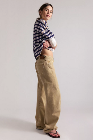 FABLE TWISTED SEAM JEAN - OAT LATTE