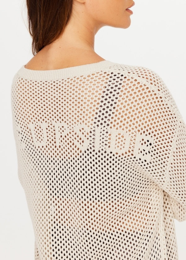 SEBASTIAN KNIT CREW - CREAM