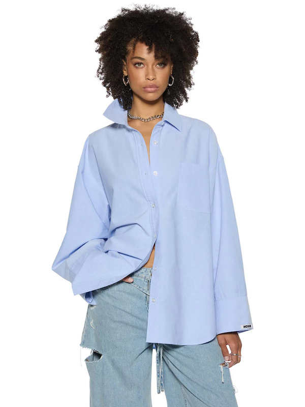 ASTRA L/S OXFORD BLUE SHIRT