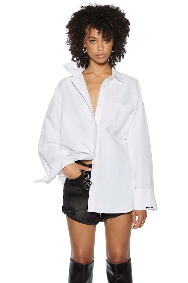 ASTRA LS SHIRT WHITE OXFORD