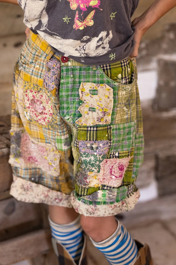 PATCHWORK MINER SHORTS - SHORTS 036 FROGGY