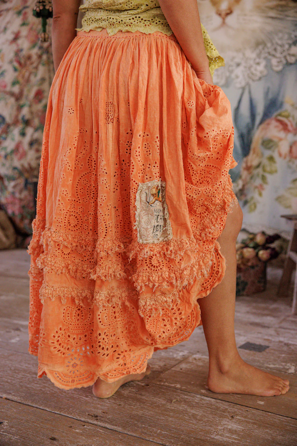 EYELET SKIRT - SKIRT 223 ARANCIA