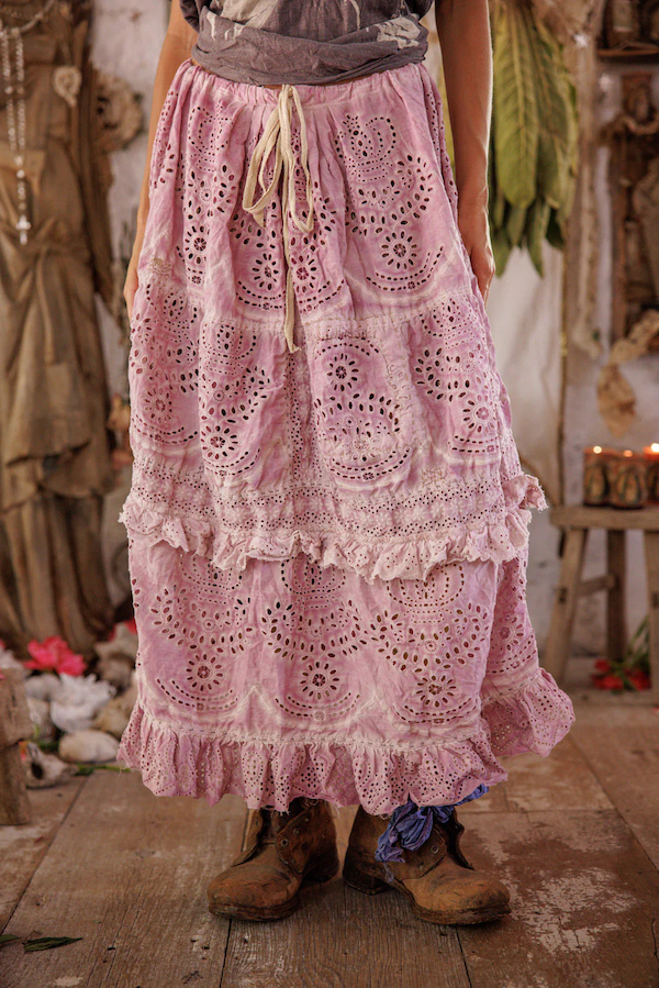 EYELET PISSARRO SKIRT - SKIRT 220 LYCHEE BLOSSOM