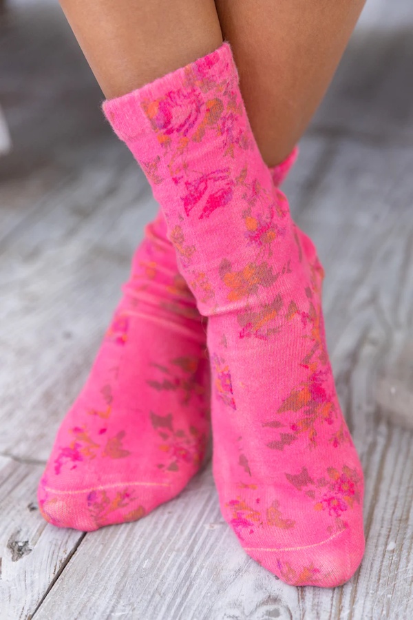 MP FLORAL WOVEN SOCKS - SOCKS 080 LA TUNA