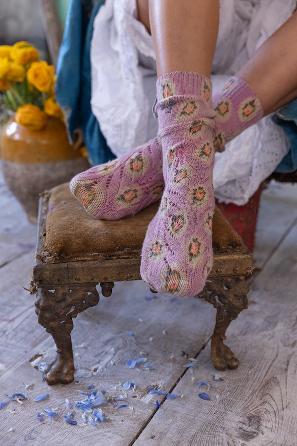 FLORAL LIL DIPPER SOCKS - SOCKS 098 AVIGNON