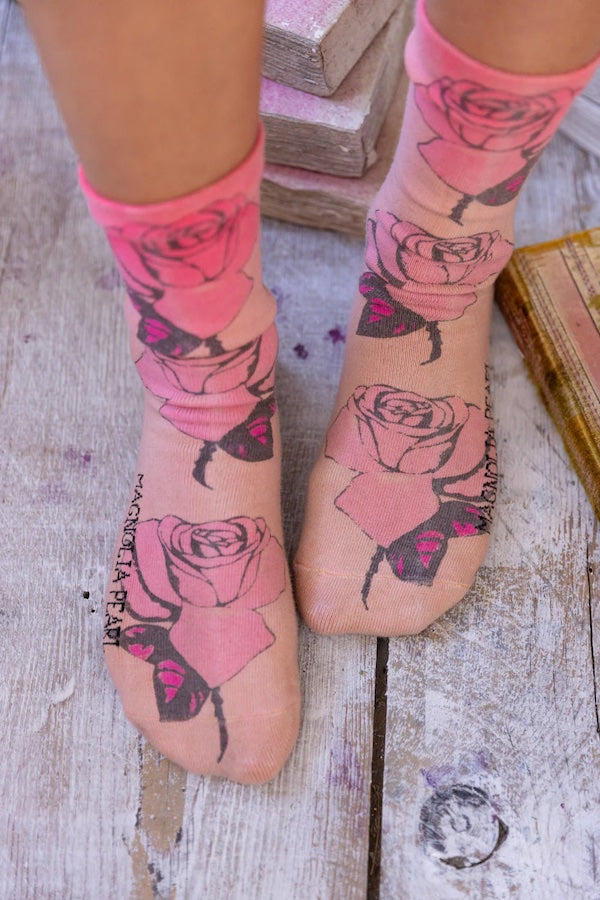 ALL FOR ROSES MP SOCKS - SOCKS 134 BUBBLEGUM ROSE