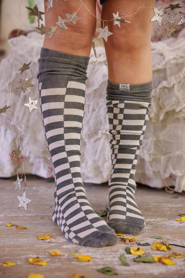 CHECK OTK SOCKS - SOCKS 138 BLACK PIANO KEY