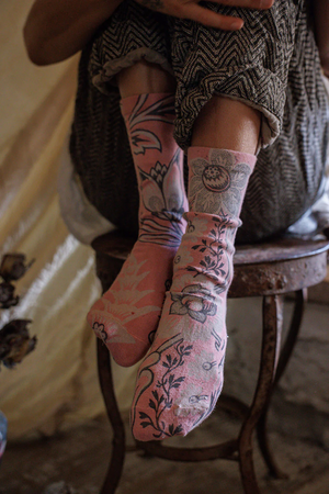 FLORAL MP SOCKS - SOCKS 141 MOXIE