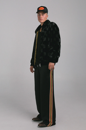 BOWIE FAUX FUR - BLACK