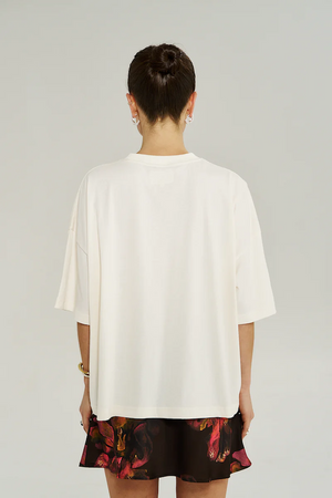 OUI OUI TEE - VINTAGE WHITE
