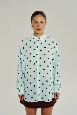 DOTTY LS SHIRT - PINOT DROPS