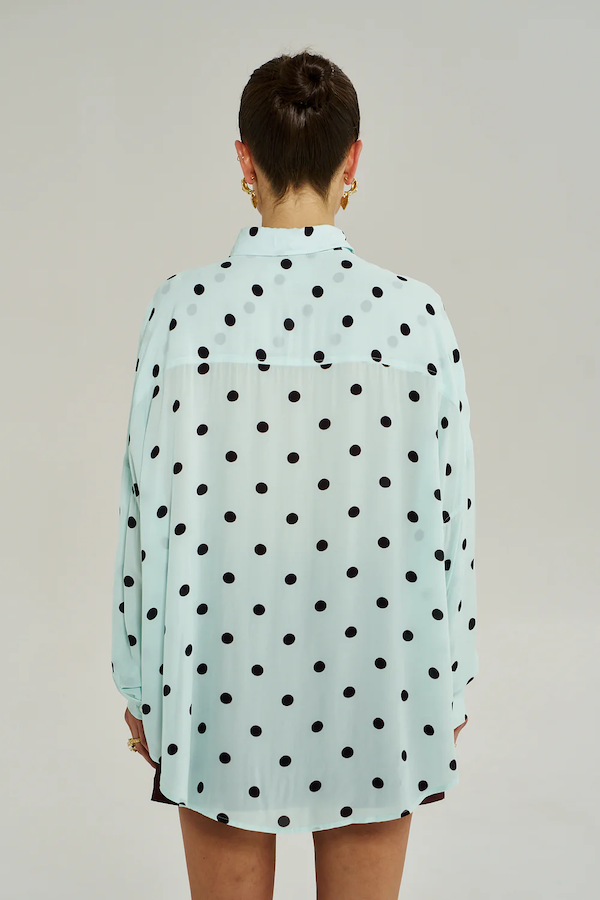 DOTTY LS SHIRT - PINOT DROPS