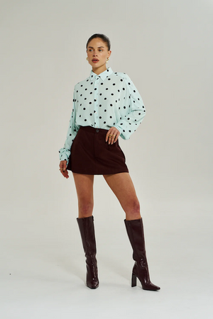 DOTTY LS SHIRT - PINOT DROPS