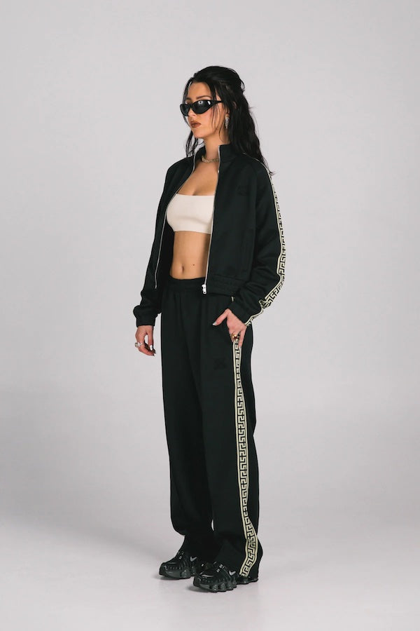 BLACK GEO TRACK JACKET