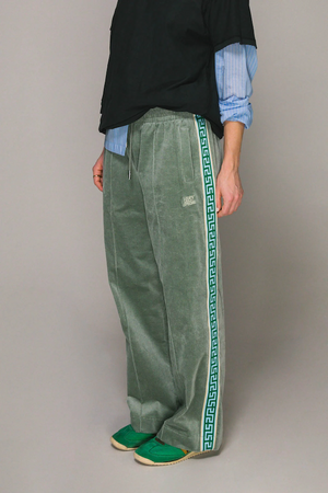 SEA FOAM CORD GEO TRACK PANT