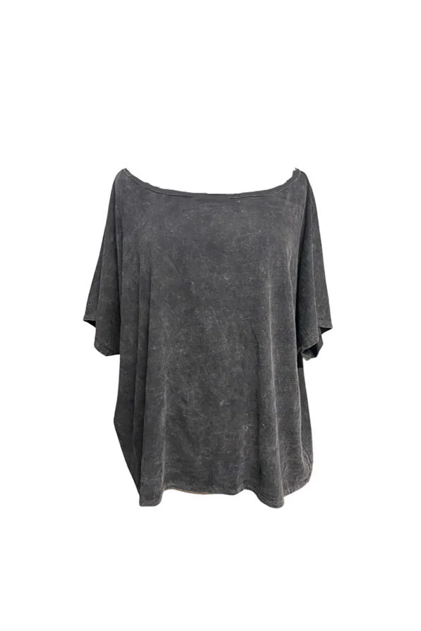 SILIANA TEE - WASHED BLACK