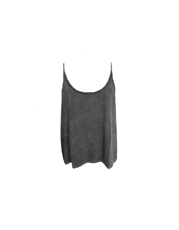 PRISCILA TANK TOP - WASHED BLACK