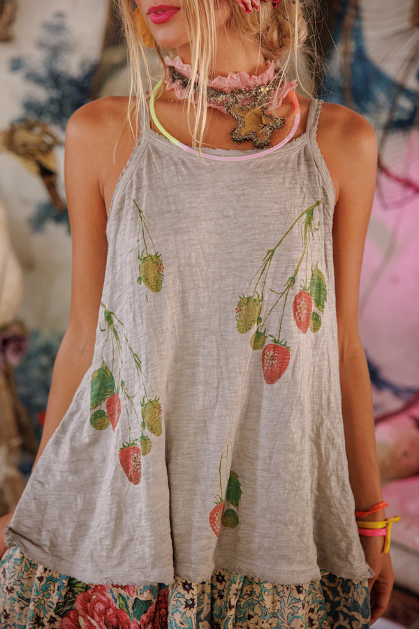 STRAWBERRY LANA TANK - TANK 426