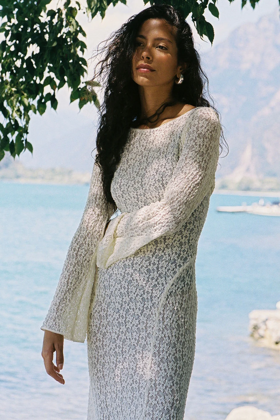 TAROT LACE CHERRY MAXI DRESS