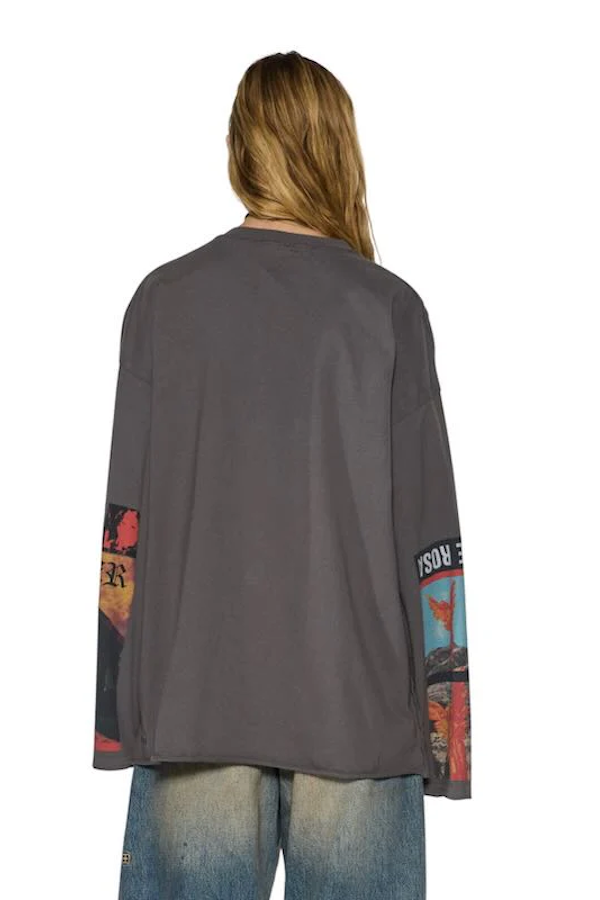 ALTAR LS BOYFRIEND TEE - CHARCOAL
