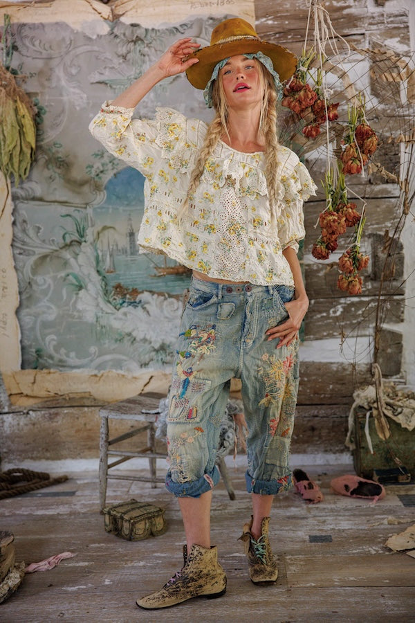 EADRED EYELET BLOUSE - TOP 1283