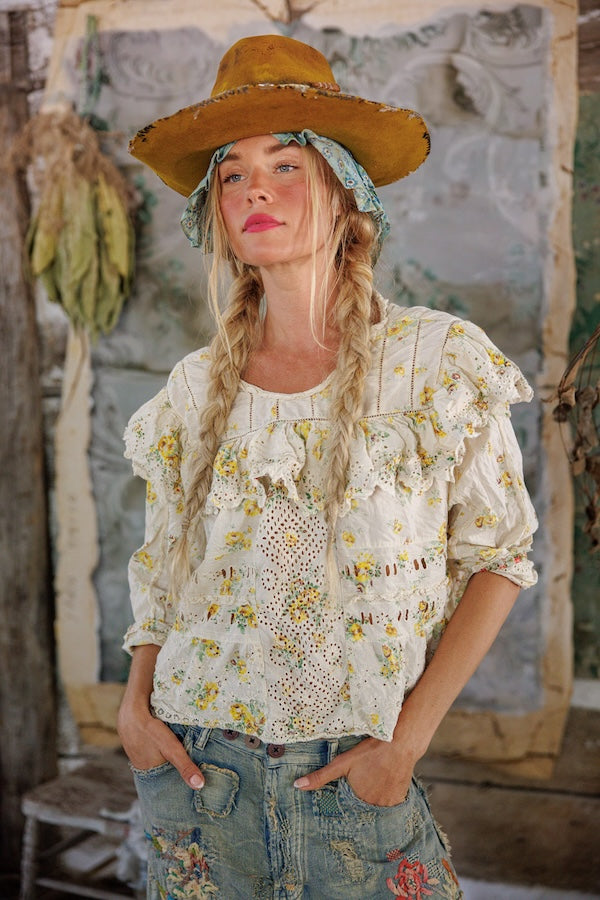 EADRED EYELET BLOUSE - TOP 1283