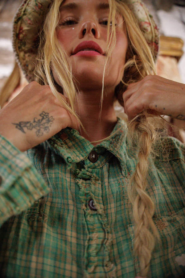 ADISON WORKSHIRT - TOP 1391 GREEN CHILI