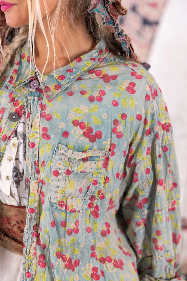 PRINTED ADISON WORKSHIRT - TOP 1549 CHERRY BLOSSOM