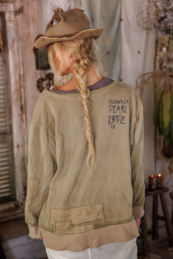 FLEECE RIEHEL HENLEY - TOP 2128 AGED