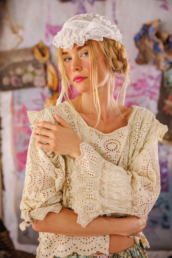 EYELET ROSARIO BLOUSE - TOP 2159