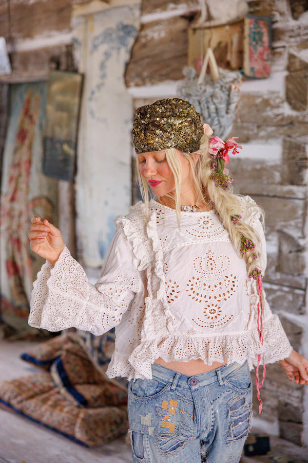 HERMIONE EYELET BLOUSE - TOP 2194