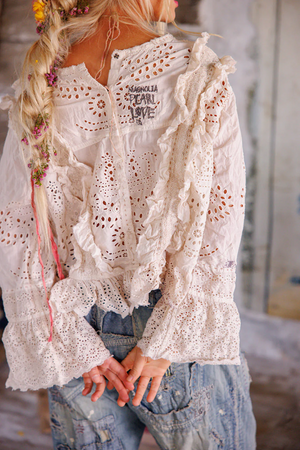 HERMIONE EYELET BLOUSE - TOP 2194