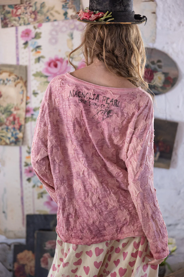 STAR APPLIQUE VIGGO TEE - TOP 2328 COUNTING STARS