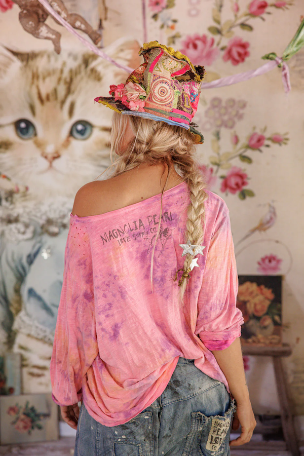 FLORAL ROBIN VIGGO TEE - TOP 2364