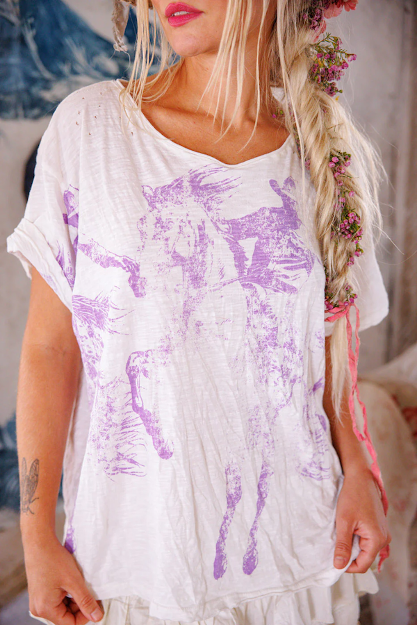 TEXAS COWBOY BOYFRIEND TEE - TOP 2387