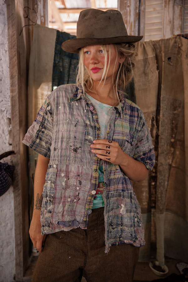 YD PATCHWORK PERLETTA SHIRT - TOP 2569