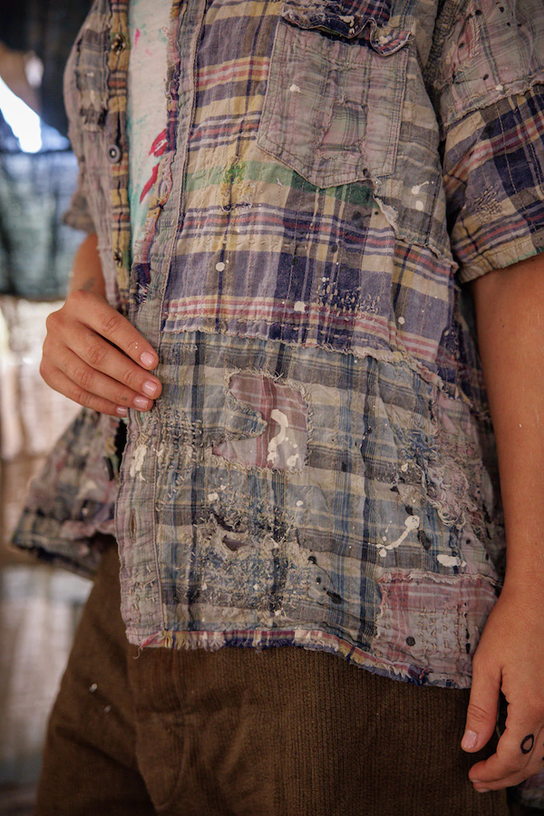 YD PATCHWORK PERLETTA SHIRT - TOP 2569