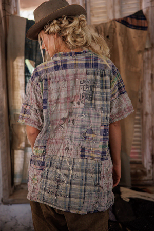 YD PATCHWORK PERLETTA SHIRT - TOP 2569