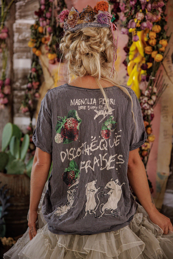 DISCOTHEQUE FRAISES TEE - TOP 2663