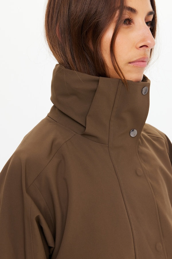 JAMES HOODED TRENCH COAT