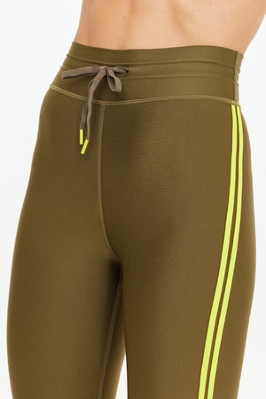 OXFORD 25IN MIDI PANT - OLIVE